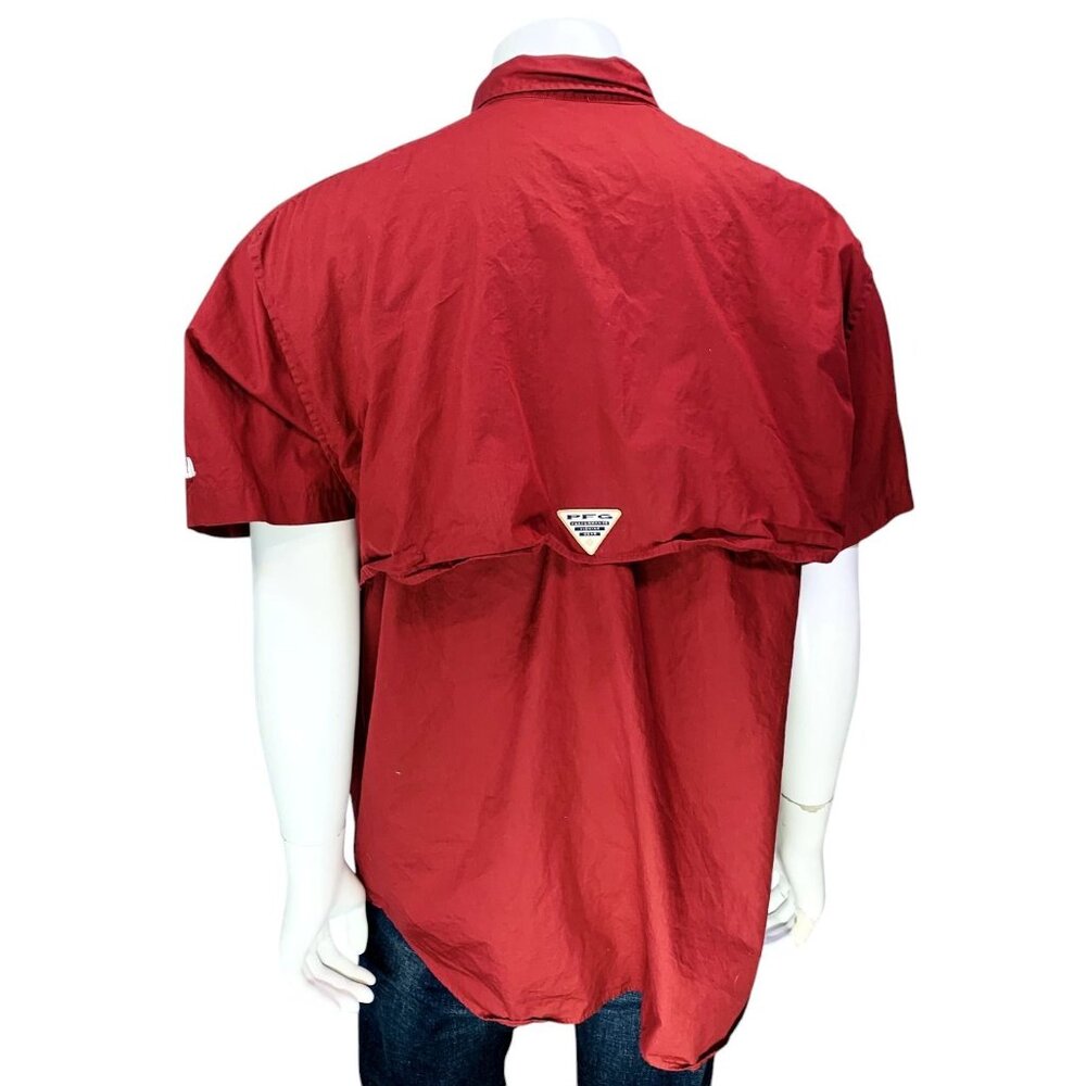 Alabama Crimson Tide Columbia Bonehead Button-Up Shirt Outdoor Fishing Size L - Picture 8 of 13